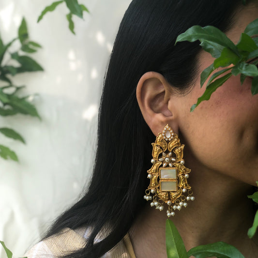 Rajhastani Tulip Earrings